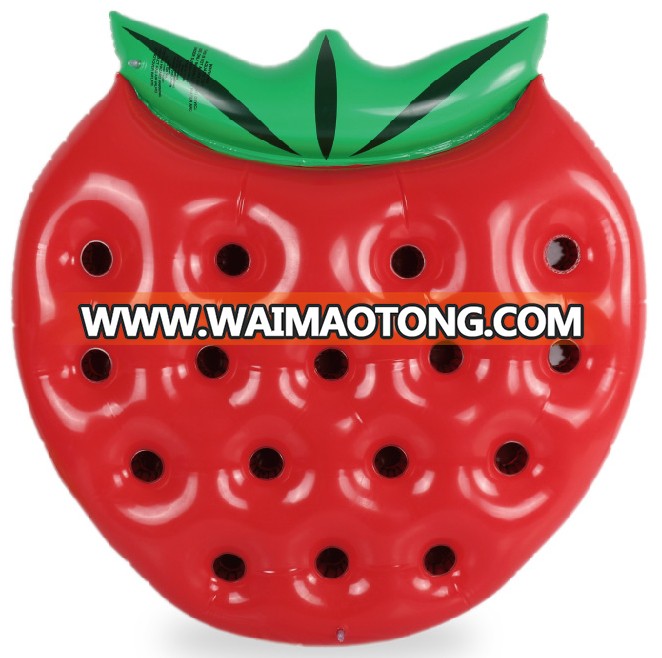 Customized Strawberry Lounge Pool Float inflatable Toy product